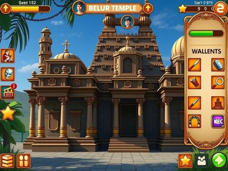 Belur Temple Puzzle Marvel Game Screenshot